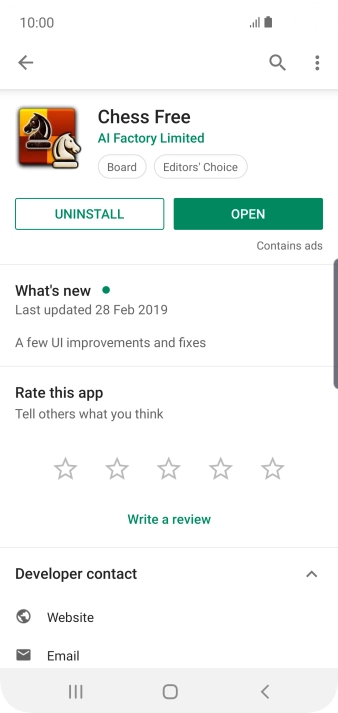 Press UNINSTALL.