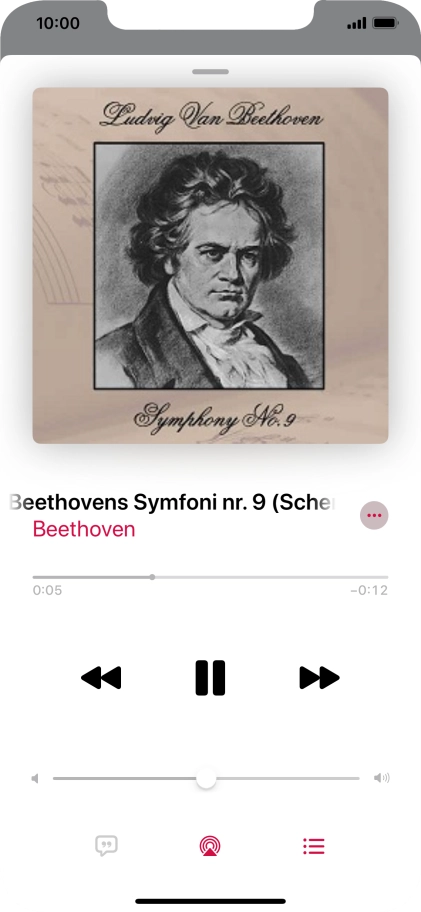 Press arrow right to go to the next audio file.