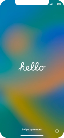 Slide your finger upwards starting from the bottom of the screen.