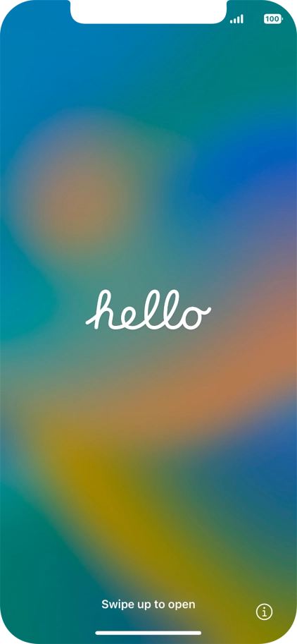 Slide your finger upwards starting from the bottom of the screen.