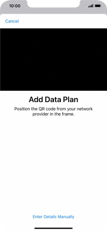 Place the QR code you've received inside the phone camera frame to scan the code.