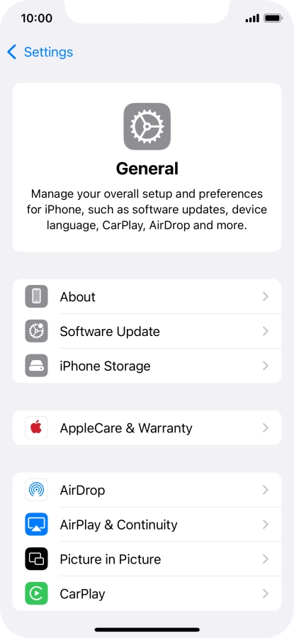 Press Software Update. If a new software version is available, it's displayed. Follow the instructions on the screen to update the phone software.