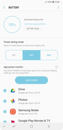 Press the Home key to return to the home screen.
