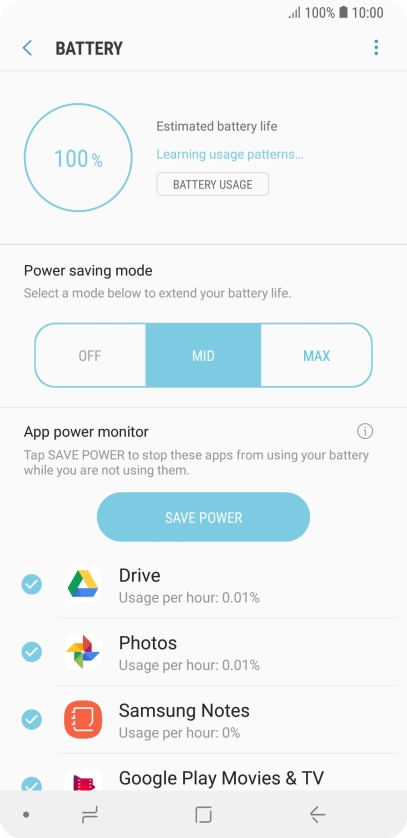 Press the Home key to return to the home screen.