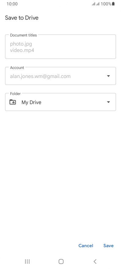 Press the field below 