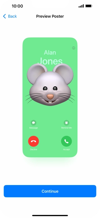 Press Continue. Press Continue.