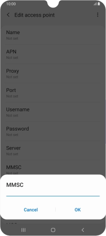 Key in http://www.vodafone.ie/mms and press OK.