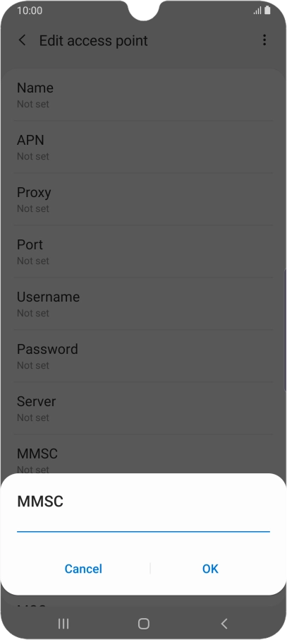 Key in http://www.vodafone.ie/mms and press OK.