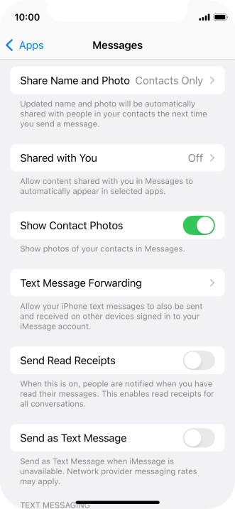 Press the indicator next to Press the indicator next to