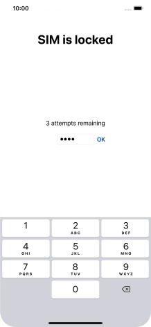 If your SIM is locked, key in your PIN and press OK. If your SIM is locked, key in your PIN and press OK.