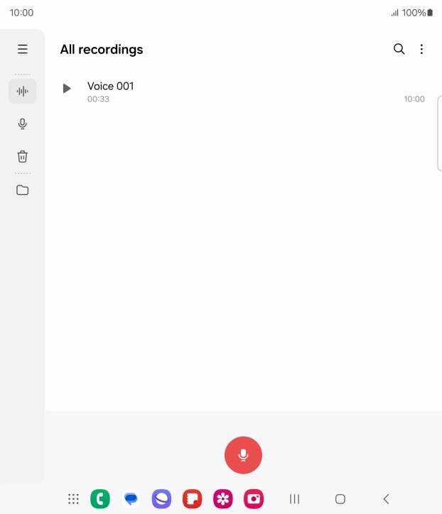 Create a new recording or open a previously saved recording.