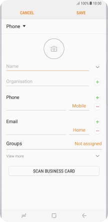 Press the address book drop down list.