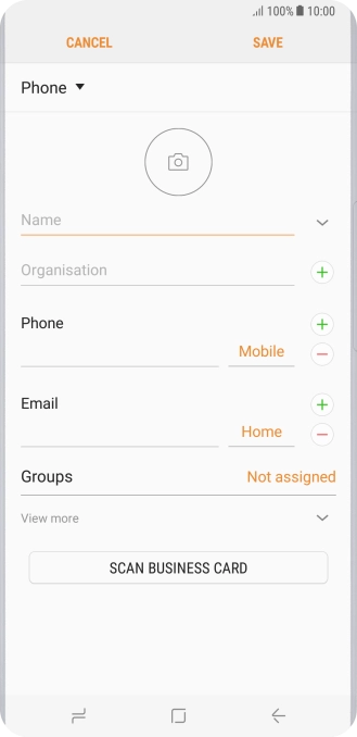 Press the address book drop down list.