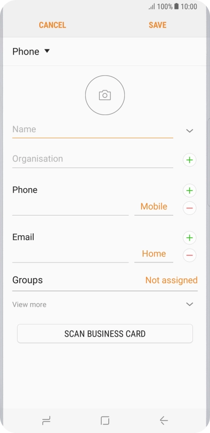 Press the address book drop down list.