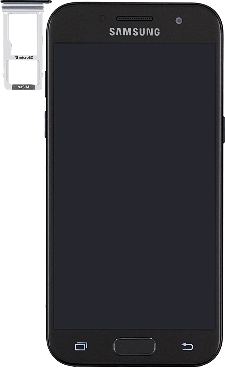 Turn your SIM so the angled corner of the SIM matches the angled corner of the SIM holder and place your SIM in the SIM holder.