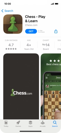 Press GET and follow the instructions on the screen to install the app.
