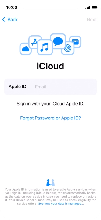 Press the field next to 
