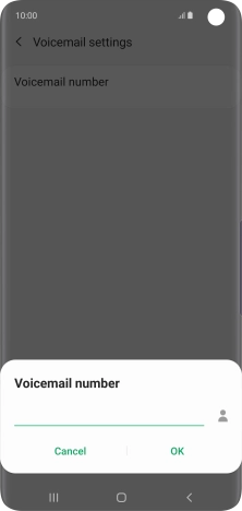 Key in (prefix) 5 (your phone number) and press OK.