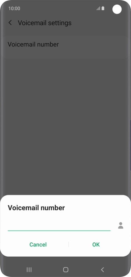 Key in (prefix) 5 (your phone number) and press OK.