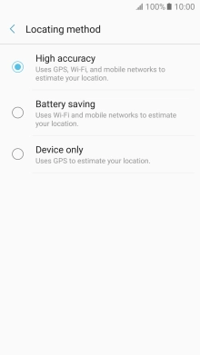 If you select High accuracy, your phone can find your exact position using the GPS satellites, the mobile network and nearby Wi-Fi networks. Satellite-based GPS requires a clear view of the sky.
