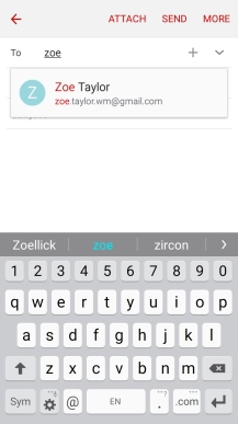 Press the required contact.