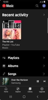 Press the required category and go to the required audio file.