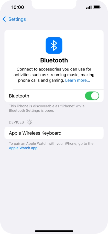 Press the required Bluetooth device and follow the instructions on the screen to pair the device with your phone. Press the required Bluetooth device and follow the instructions on the screen to pair the device with your phone.