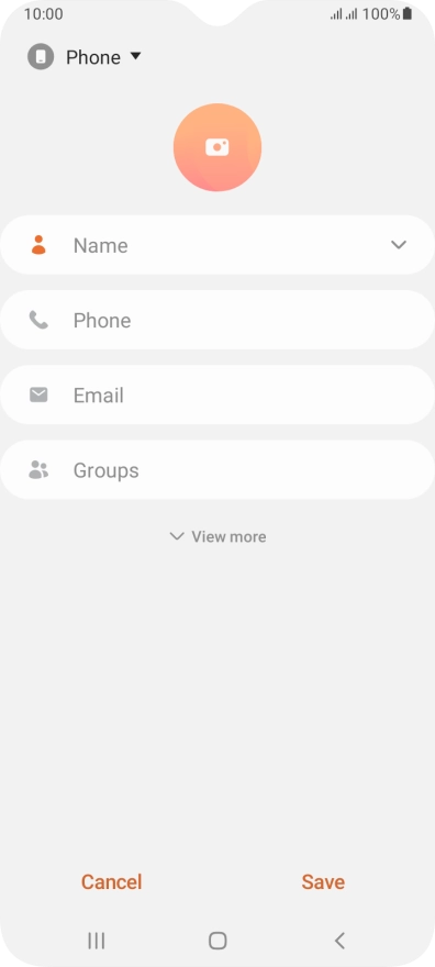 Press the address book drop down list.