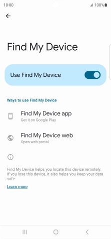 Press the Home key to return to the home screen.