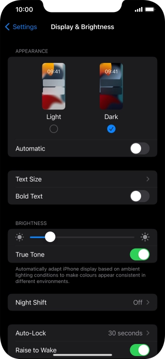 Press the indicator next to Press the indicator next to