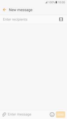 Press Enter recipients and key in the first letters of the recipient's name.