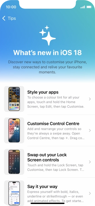 Slide your finger upwards starting from the bottom of the screen to return to the home screen. Slide your finger upwards starting from the bottom of the screen to return to the home screen.