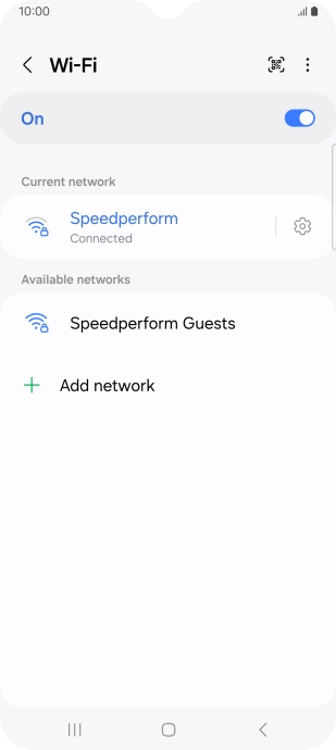 Press the Home key to return to the home screen.