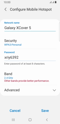 Press the field below 