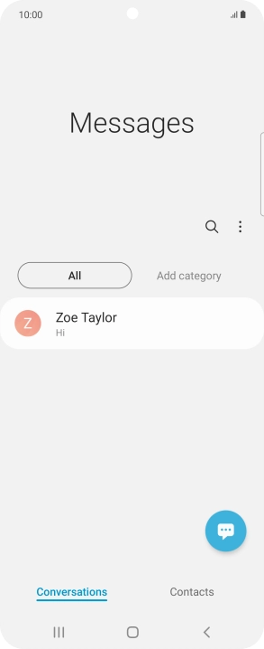 Press the menu icon. Press the menu icon.