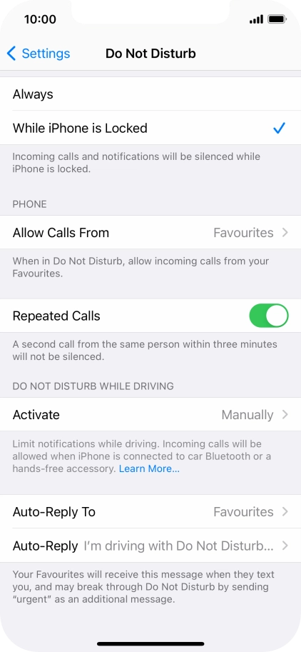 Press Auto-Reply To.