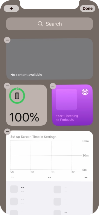 Press the add icon. Press the add icon.