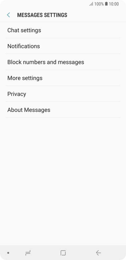 Press More settings.