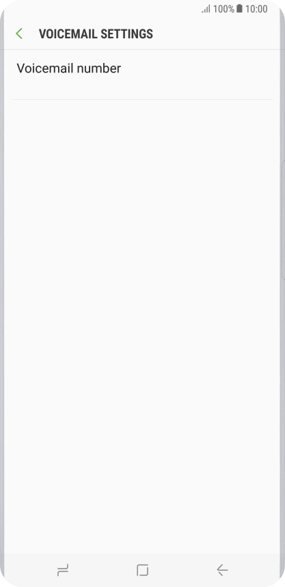 Press Voicemail number.