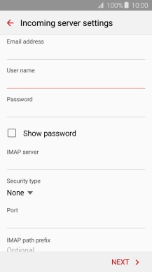 Press the field below 