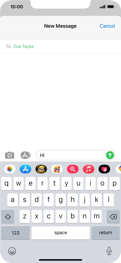 Press the picture icon.