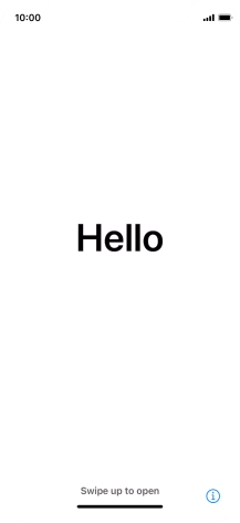 Slide your finger upwards starting from the bottom of the screen.