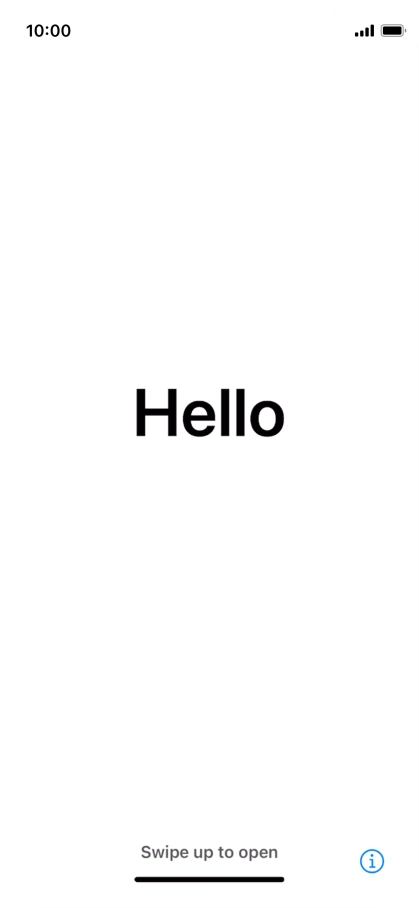 Slide your finger upwards starting from the bottom of the screen.