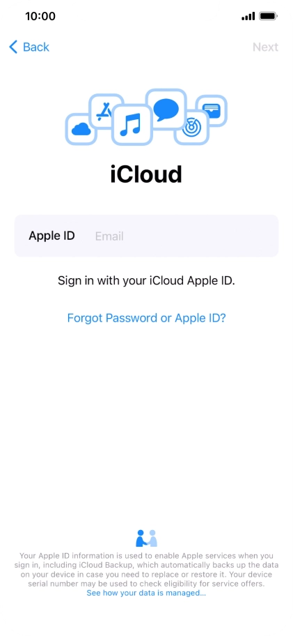 Press the field next to 