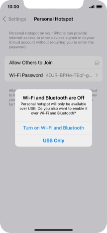If Wi-Fi is turned off, press Turn on Wi-Fi and Bluetooth. If Wi-Fi is turned off, press Turn on Wi-Fi and Bluetooth.