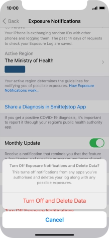 Press Turn Off and Delete Data.