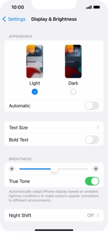 Press Dark. Press Dark.