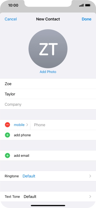 Press Phone and key in the required phone number.