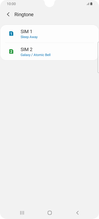 Press the Home key to return to the home screen.