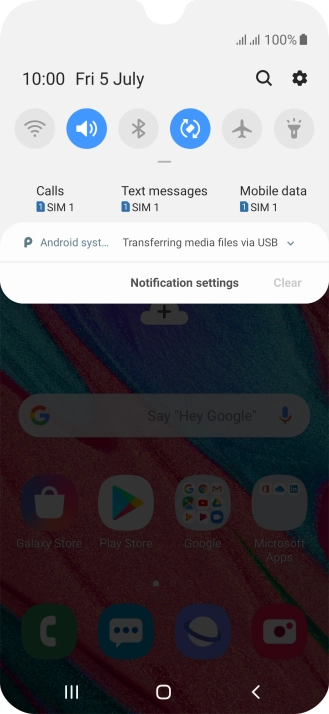 Press Android system.